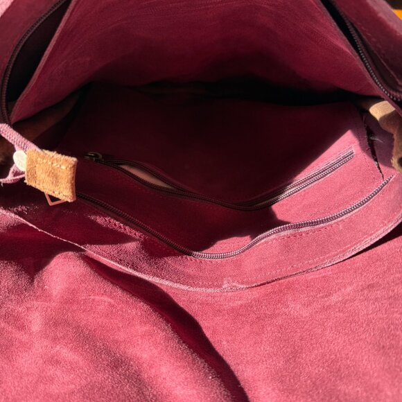 Mulberry Suede Leather Messenger Bag - Picture 5 of 12